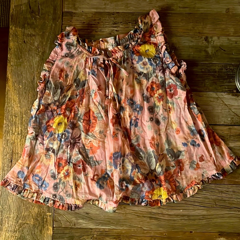 Zimmerman Kids Sleeveless Cotton Floral Top